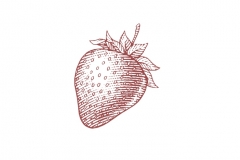 Strawberry_woodcut