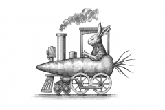 Rabbit-Train-art