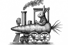 Rabbit Train art