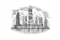 Chicago-skyline-stock
