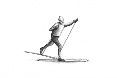 Cross-Country-Skier-Art