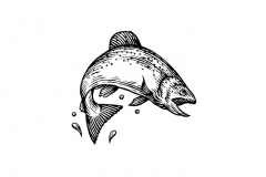 Fish Woodcut
