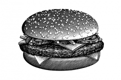 Quarter-Pounder hamburger
